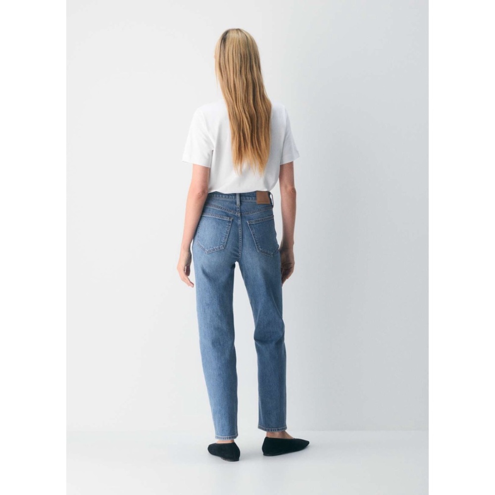 Denim Forum The Arlo Hi-rise Straight Jean in 5 Yrs Kiss N Tell Bl, size 25 - Picture 4 of 4